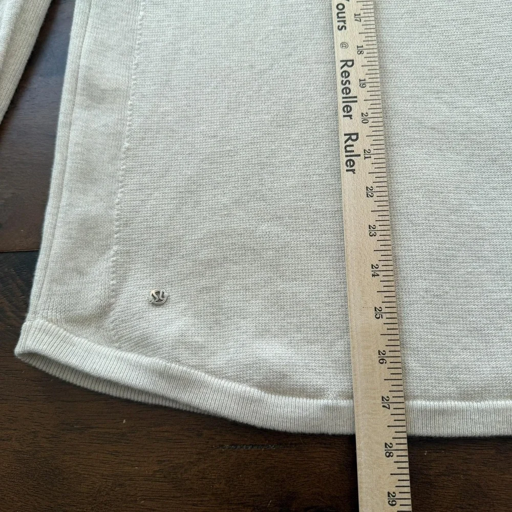 Lululemon Athletica‎ Sweater Womens Small Beige Crewneck Knit Pullover